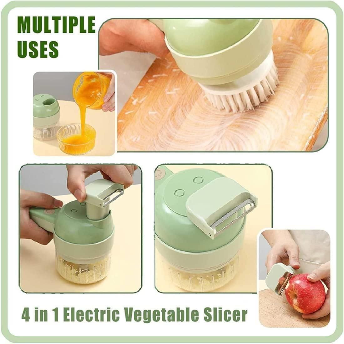 4 in 1 Handheld Electric Vegetable Cutter