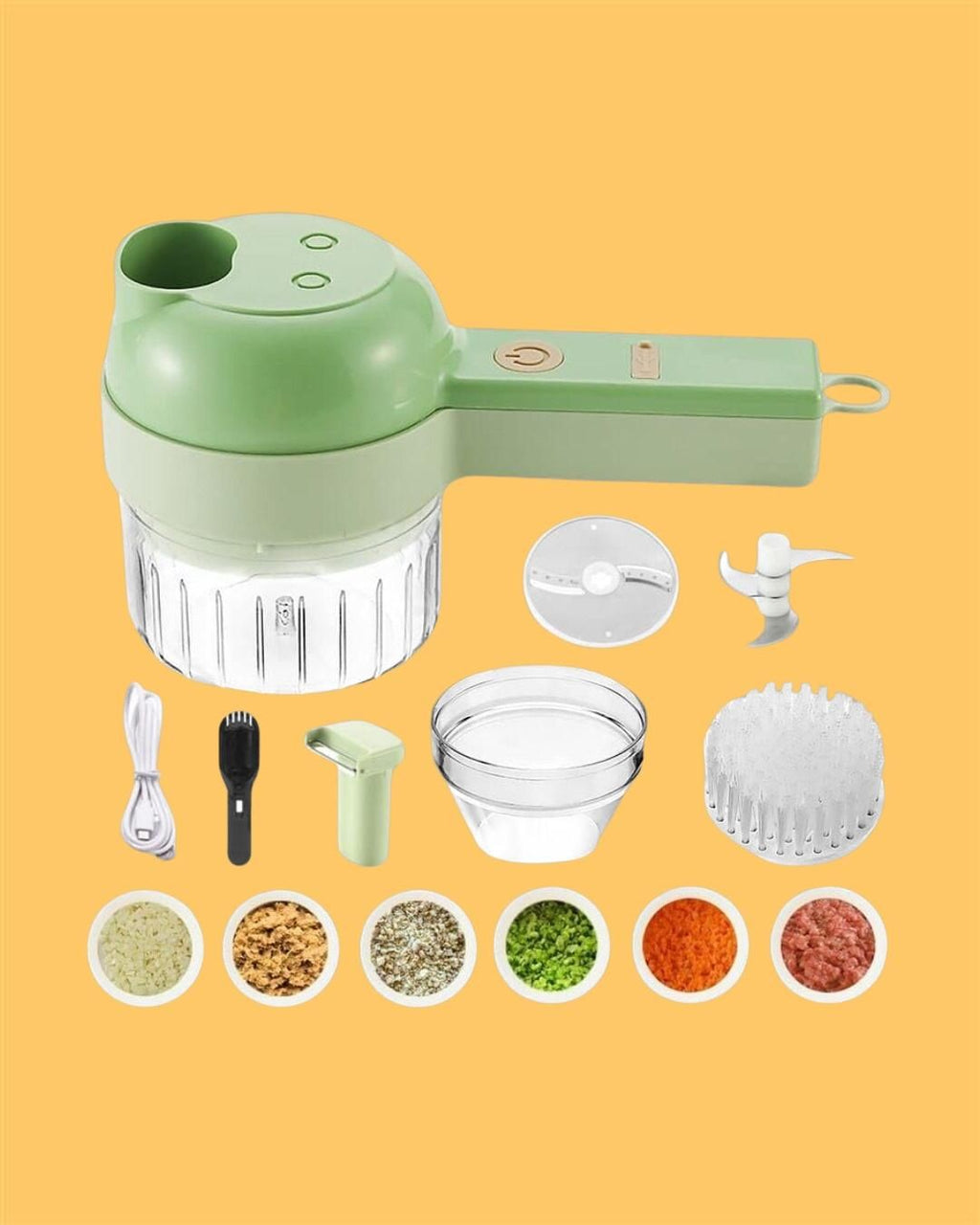 4 in 1 Handheld Electric Vegetable Cutter