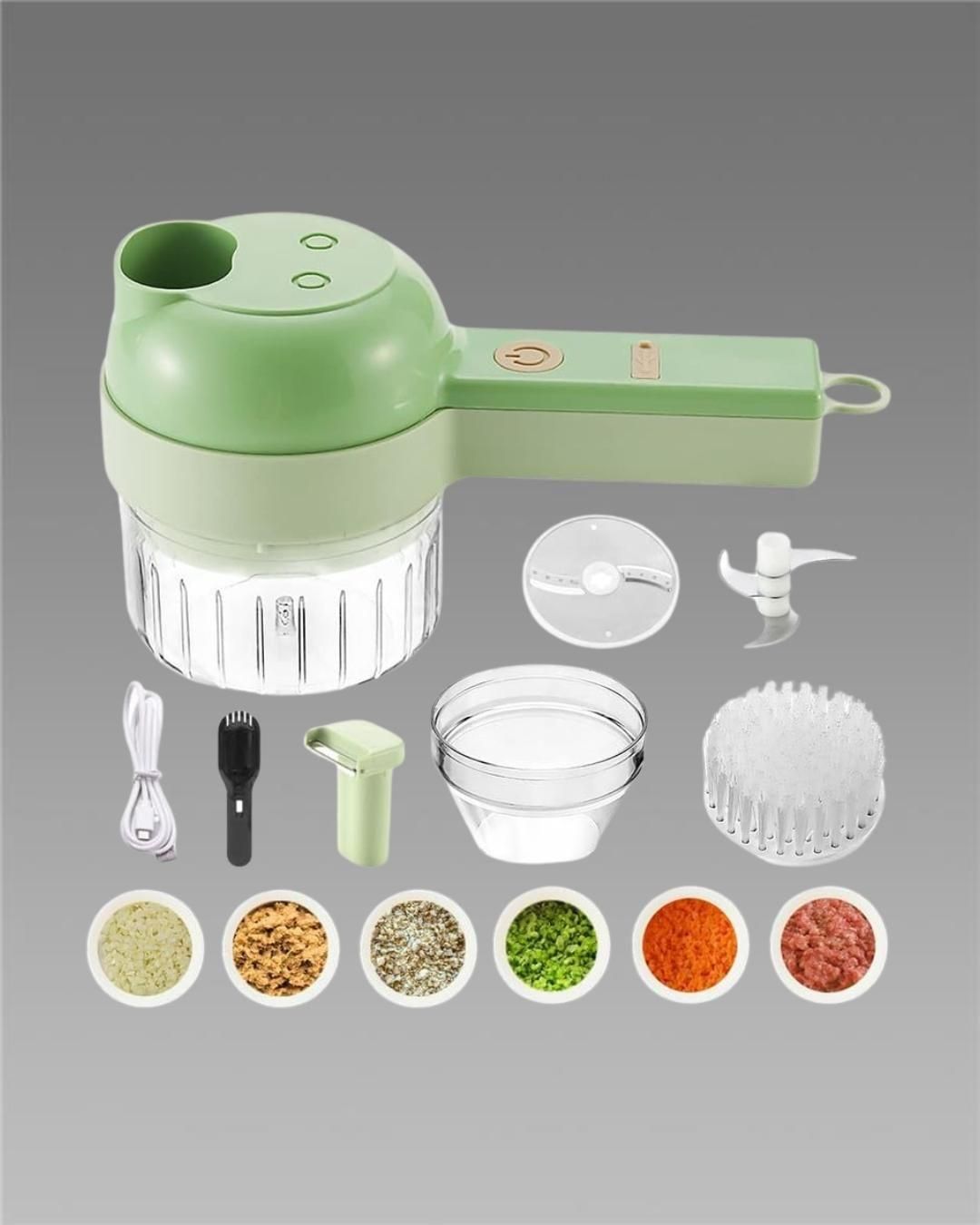 4 in 1 Handheld Electric Vegetable Cutter