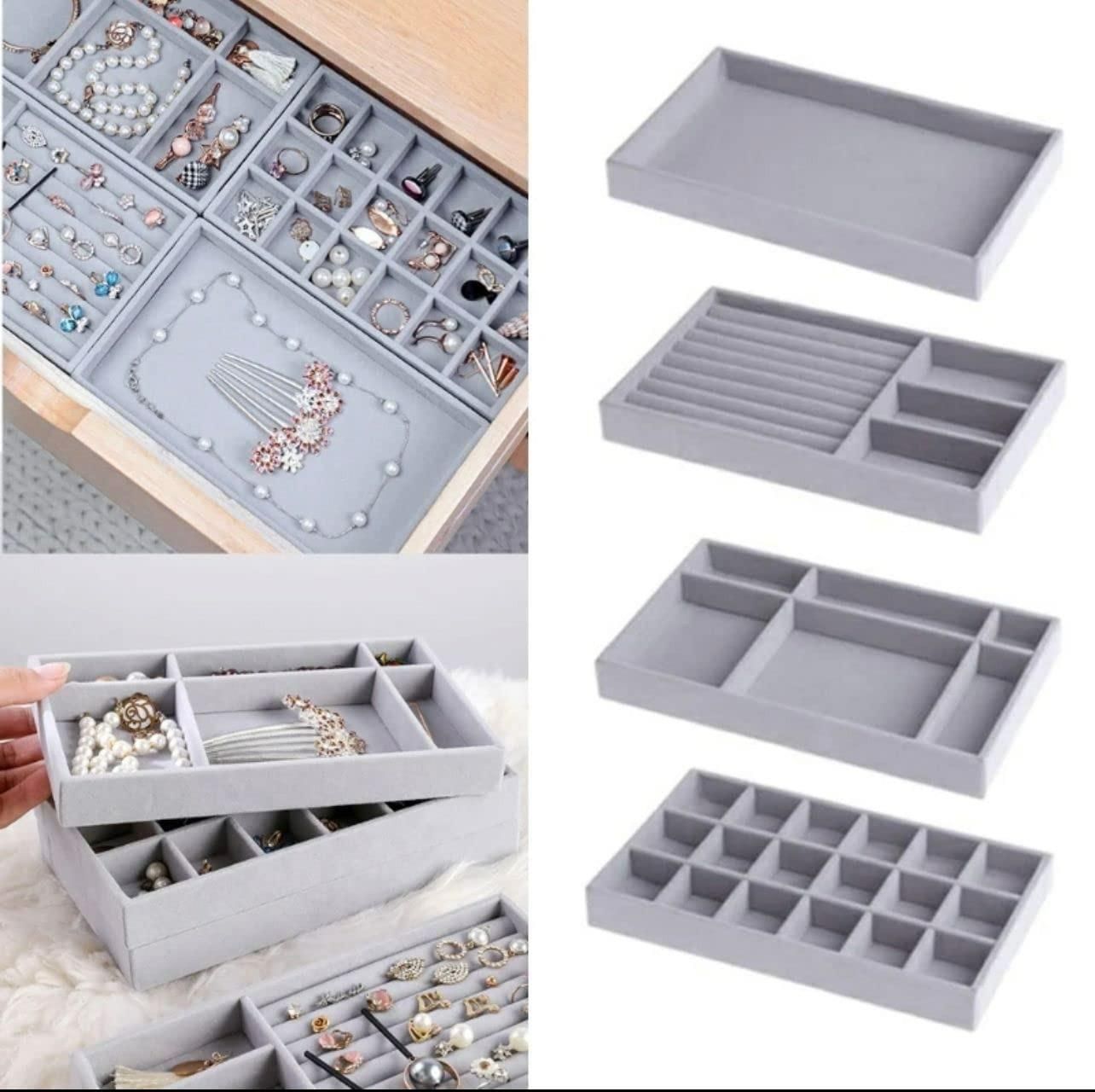 Jewellery Tray 4 Pcs Set