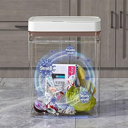 Smart Sensor Dustbin 25L – Automatic Touchless Trash Can with Infrared Sensor | Rechargeable Waste Bin with Lid for Home, Kitchen, Bathroom, Office (White)